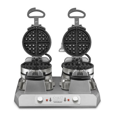 Double Side-by-Side Belgian Waffle Maker (Waring)-image
